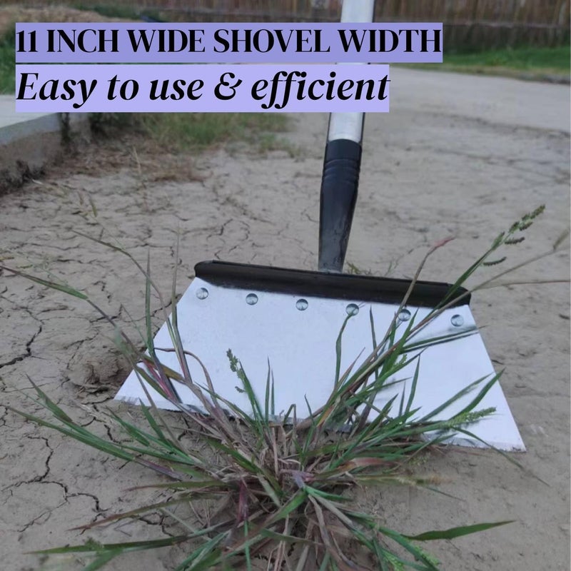 RISETEX Multifunctional Garden Shovel – 54" Heavy Duty Stainless Steel Cleaning Tool with Adjustable Handle for Weeding, Lawn Edging, Snow/Ice Removal & Digging, Durable Outdoor Spade & Scraper - Image 5